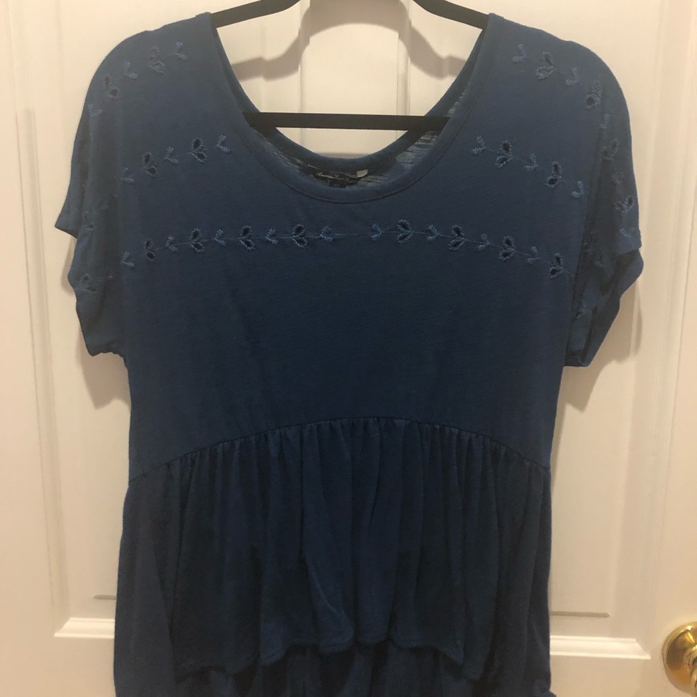 AEO Flowy Peplum Top